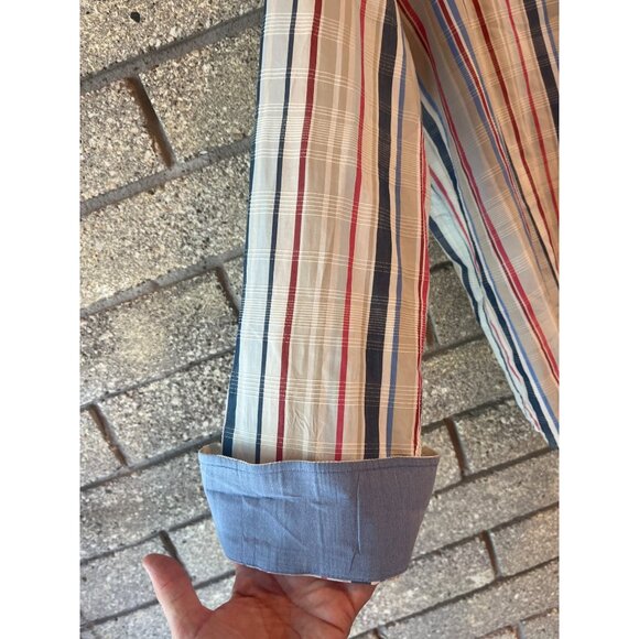 Tommy Bahama Mens Striped Button-Up Shirt M - Picture 4 of 9